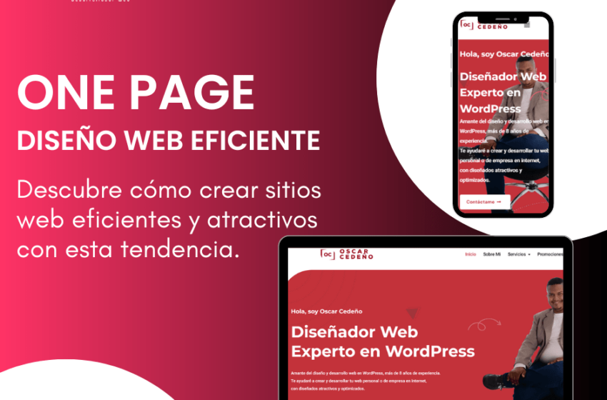 One Page: Diseño Web Eficiente